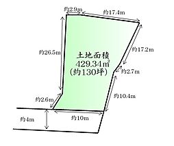 亘理町逢隈鹿島倉庭 建築条件なしの土地画像