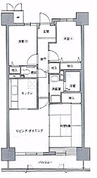 コーシャハイツ苅田 3LDKの間取図画像
