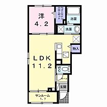 サンシャイン  ｜ 大阪府泉佐野市羽倉崎上町３丁目（賃貸アパート1LDK・1階・39.17㎡） その2