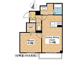 滋賀県長浜市新庄中町（賃貸マンション1LDK・3階・44.32㎡） その2