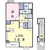 Ｓ．Ｃ．Ｃ．ＨーＫ 203 ｜ 滋賀県長浜市口分田町425番地7（賃貸アパート1LDK・2階・48.97㎡） その2