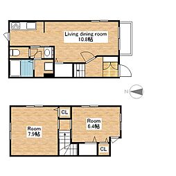 レイクノージュ 2LDKの間取図画像