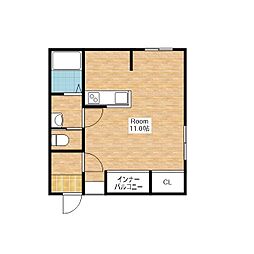 MAISONNature ワンルームの間取図画像