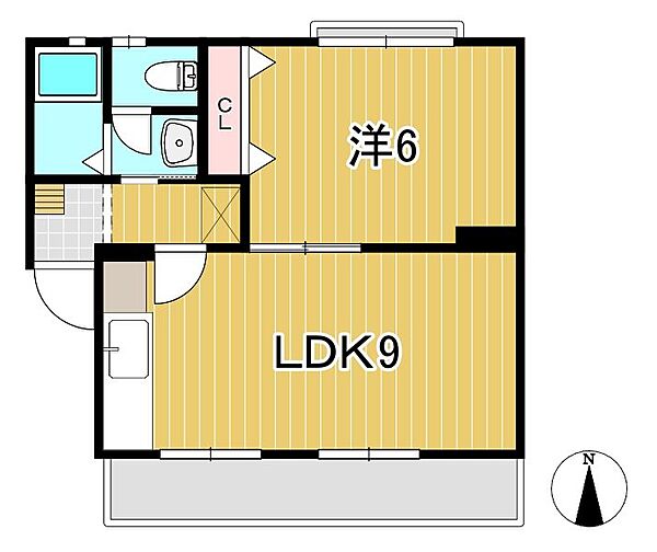 レジデンス東多賀 304｜茨城県日立市東多賀町３丁目(賃貸マンション1LDK・3階・34.71㎡)の写真 その2