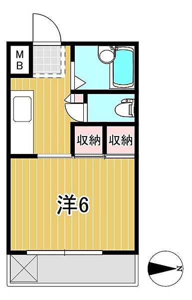 久下谷ハイツ 103｜茨城県日立市鮎川町２丁目(賃貸マンション1K・1階・21.06㎡)の写真 その2