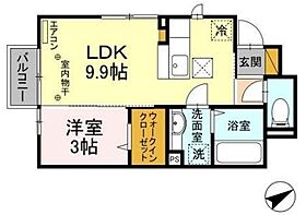 シスモンス 102 ｜ 茨城県日立市森山町１丁目（賃貸アパート1LDK・1階・32.69㎡） その2