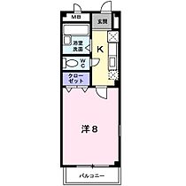 ペンサミエント 201 ｜ 茨城県日立市諏訪町１丁目（賃貸アパート1K・2階・26.08㎡） その2