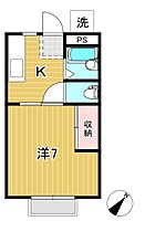 フィオリート諏訪 201 ｜ 茨城県日立市諏訪町１丁目（賃貸アパート1K・2階・23.77㎡） その2