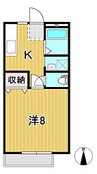 間取図画像 1K