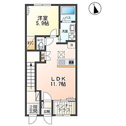 間取図画像 1LDK