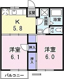 ウィナーズ・パレス 2Kの間取図画像