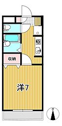 タイクーンズパレス 1Kの間取図画像