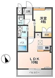 サニーコート1 1LDKの間取図画像
