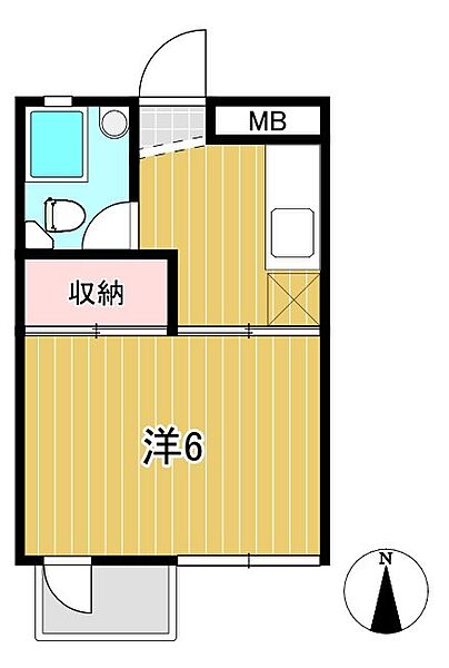 あんずマンション 307｜茨城県日立市会瀬町２丁目(賃貸マンション1K・3階・19.80㎡)の写真 その2