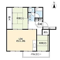 UR西上尾第二 0-02-0019-0402 ｜ 埼玉県上尾市小敷谷（賃貸マンション2LDK・4階・54.03㎡） その2