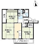 UR北本 0-02-0015-0508 ｜ 埼玉県北本市栄7丁目（賃貸マンション3K・5階・50.60㎡） その2