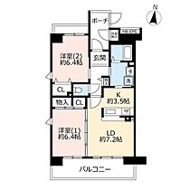 URコンフォール上野台 0017-0706 ｜ 埼玉県ふじみ野市上野台1丁目（賃貸マンション2LDK・7階・61.53㎡） その2