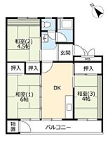 URこま川 0-01-0029-0404 ｜ 埼玉県日高市下鹿山（賃貸マンション3DK・4階・52.55㎡） その2