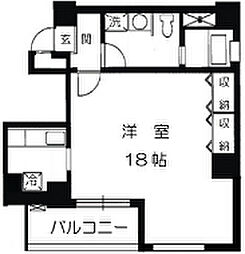 スカイビュー246 1Kの間取図画像