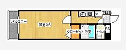 シーロアー 1Kの間取図画像
