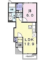 グランフィールド甘木B棟 102 ｜ 福岡県朝倉市一木823番地1（賃貸アパート1LDK・1階・42.98㎡） その2