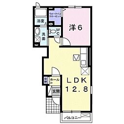 プロスペールマエタS 1階1LDKの間取り