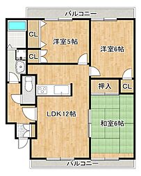 メゾン蔵 3LDKの間取図画像