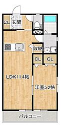CasaGrand 1LDKの間取図画像