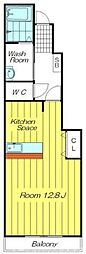 コンフォートネクストA棟 ワンルームの間取図画像