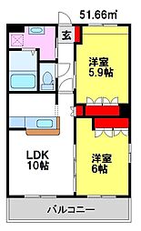 エルキャッスルII 2階