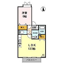 パークサイド有松 202 ｜ 石川県金沢市有松４丁目（賃貸アパート1LDK・2階・44.85㎡） その2