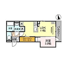 D-residence新庄　II 202 ｜ 石川県野々市市新庄５丁目（賃貸アパート1LDK・2階・32.76㎡） その2