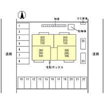 Inherit（インハーリト） 305 ｜ 石川県野々市市蓮花寺町（賃貸アパート1LDK・3階・40.29㎡） その2