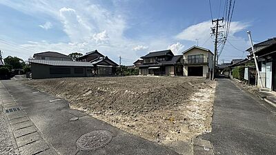 外観：「建築条件付売土地」約62坪