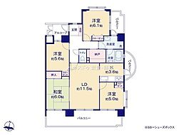 ビューパレス多加木 4SLDKの間取図画像