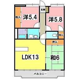 チェリーHIメゾンド・ソレーユ 3LDKの間取図画像