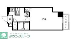 スカイコート高輪 9階1Kの間取り