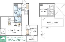 Brillia ist 西麻布霞町 3階1LDKの間取り