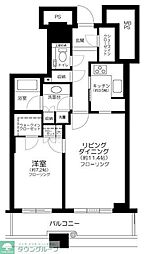 THE TOKYO TOWERS シータワー 6階1LDKの間取り