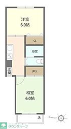 麻布ローヤルコーポ 506 5階2Kの間取り