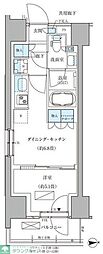 パークアクシス品川天王洲アイル 1DKの間取図画像