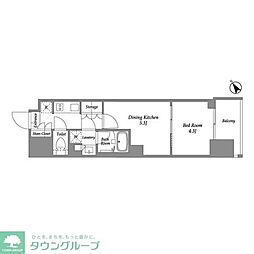 シーズンフラッツ大森西 2Kの間取図画像