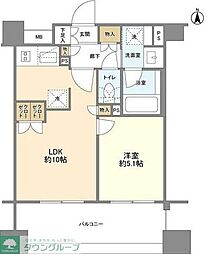 プライア渋谷 1LDKの間取図画像