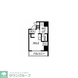エルフォルテ五反田 ワンルームの間取図画像