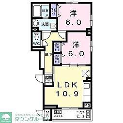 mion 2LDKの間取図画像
