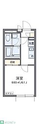 ビューテラス恵比寿 1Kの間取図画像