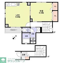 Passenelle 1LDKの間取図画像