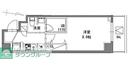 S-RESIDENCE東陽町feliz 1Kの間取図画像