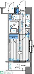 ガラ・シティ南麻布 1Kの間取図画像