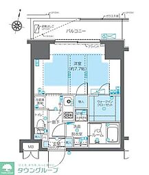 ZOOM神宮前 1Kの間取図画像